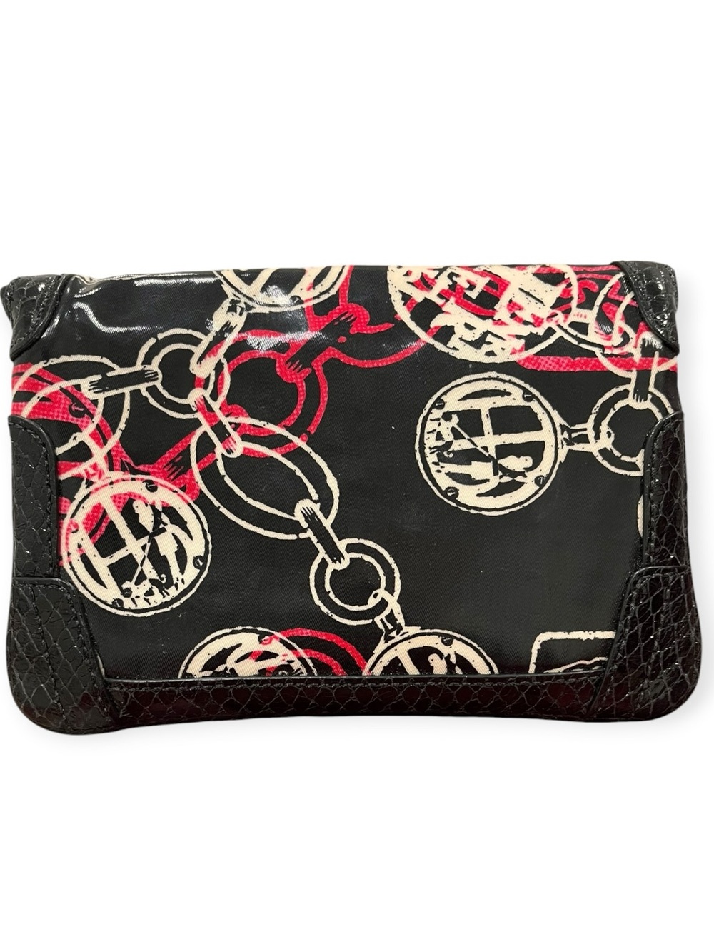 Henri Bendel RARE "The Deb" Graffiti / 712 Print Wristlet Clutch NWT - Picture 8 of 8